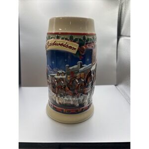 Budweiser 1998 Beer Stein GRANT'S FARM Holiday 7" Beer Stein #CS343